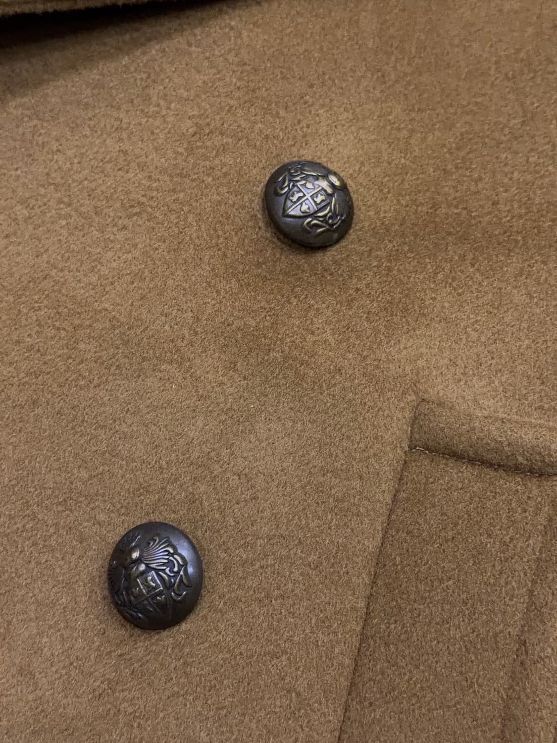 타임옴므 클래식 피코트 울 캐시미어 블렌드 카멜 95 상품이미지5