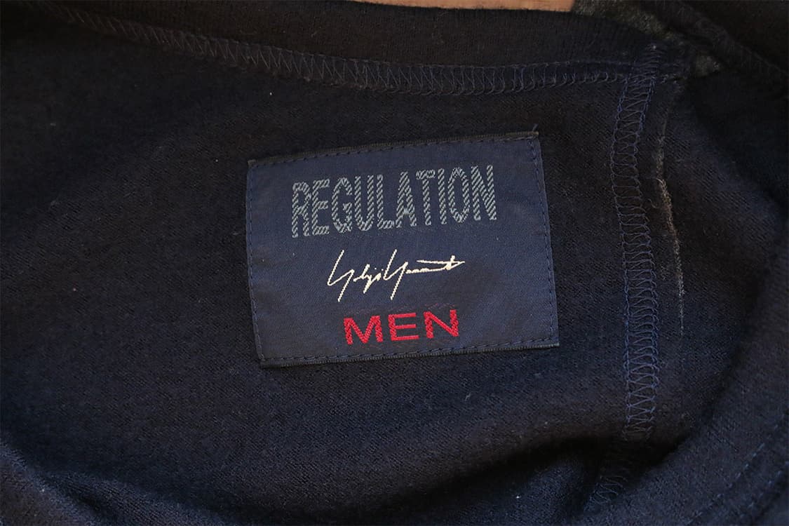 요지 야마모토 레귤레이션 라인 절개 니트  상품이미지9