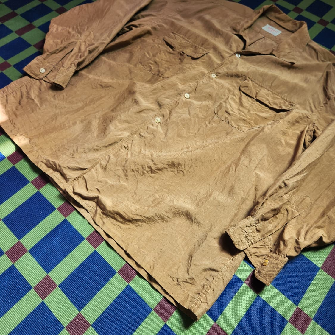 90s Desert+ 실크 캠프카라 셔츠 상품이미지3