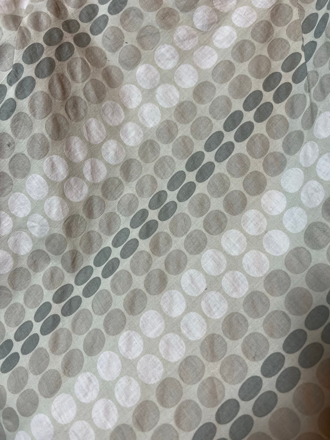 빈티지 도트 패턴 러플 미디스커트 상품이미지4