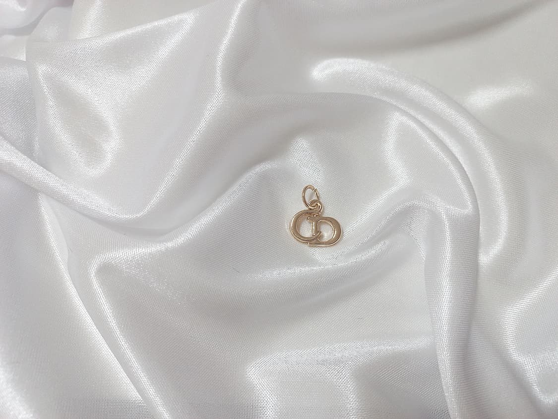 [dior] 디올 빈티지 정품 참단추 업사이클링 목걸이 cd로고 상품이미지5