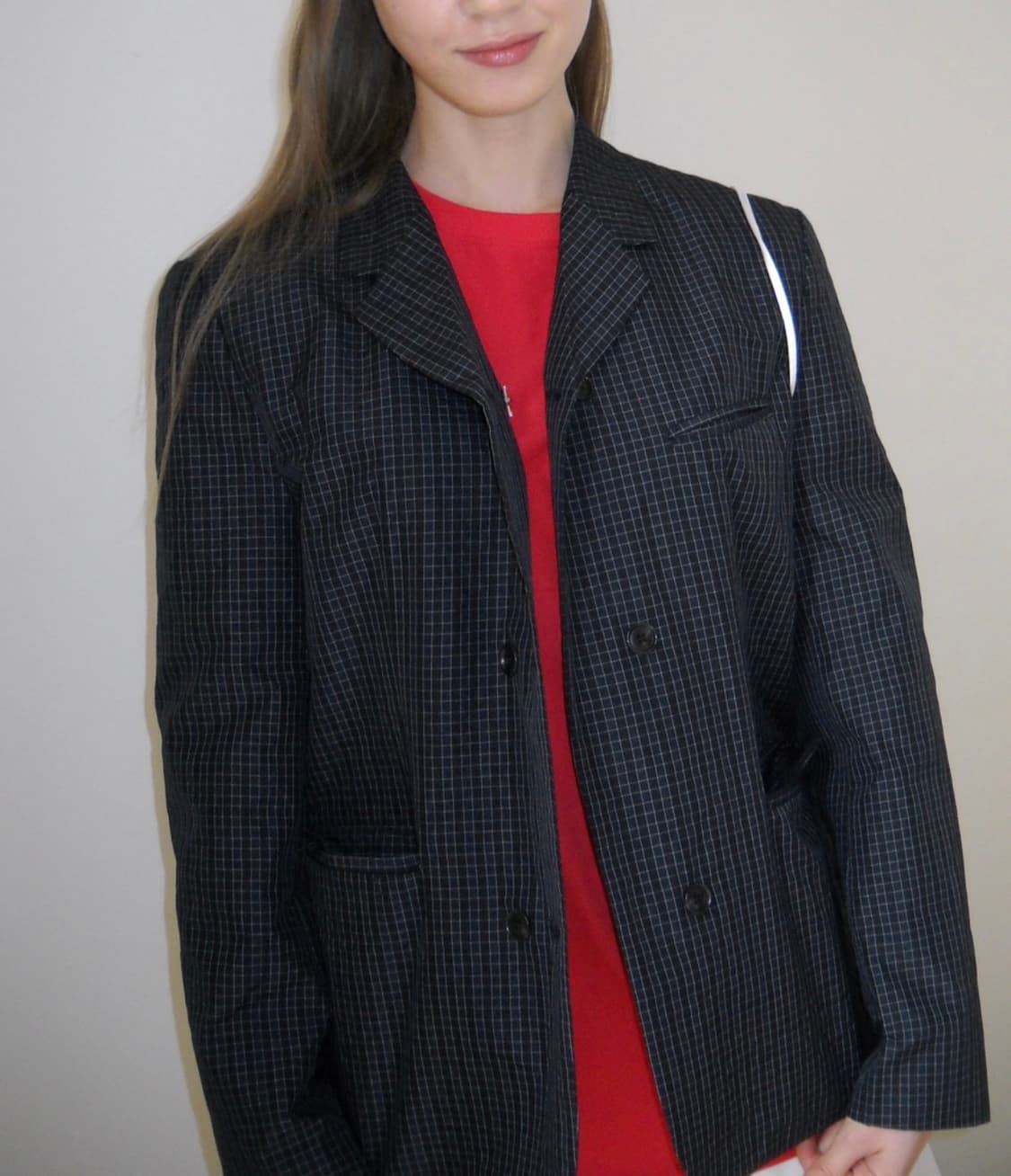 페스토 체크 더블 자켓 다크 레이크 상품이미지4