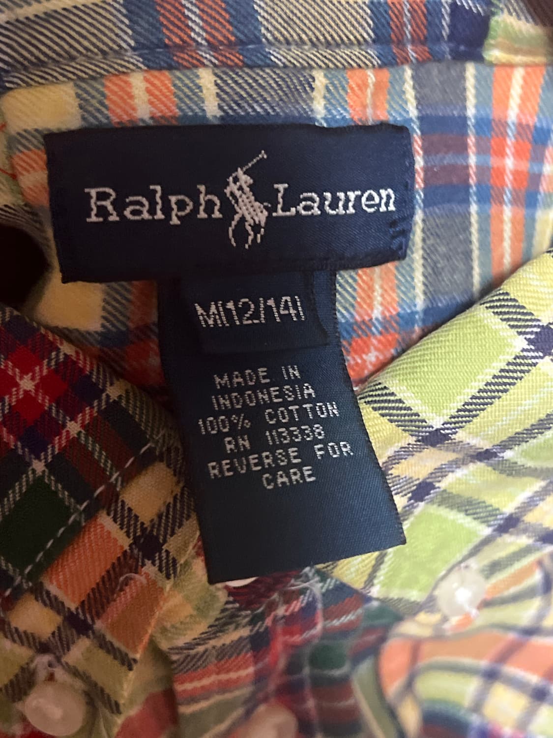 랄프로렌 빈티지 패치워크 셔츠 상품이미지2