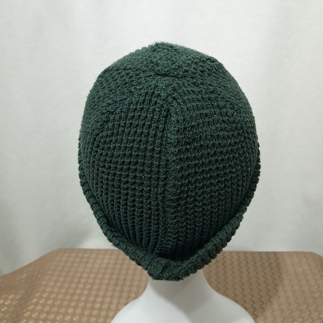 일본판 리 다크 그린 와플 니트 로고 패치 비니 P2011 상품이미지5