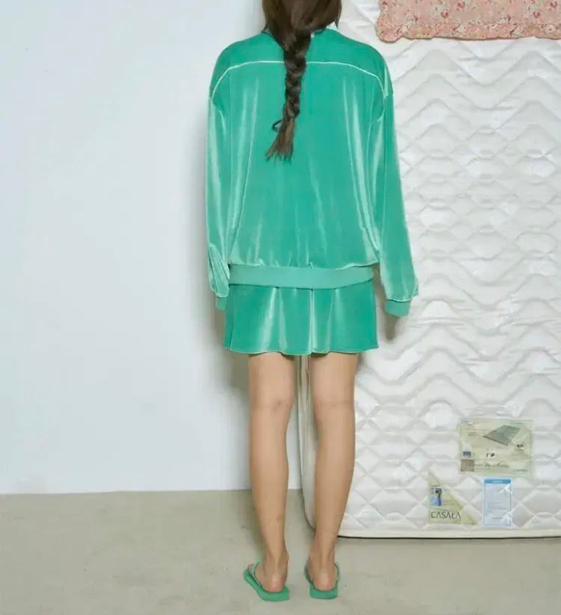 더센토르 베이비센토르 집업 Velvet Track Jumper mint 상품이미지6
