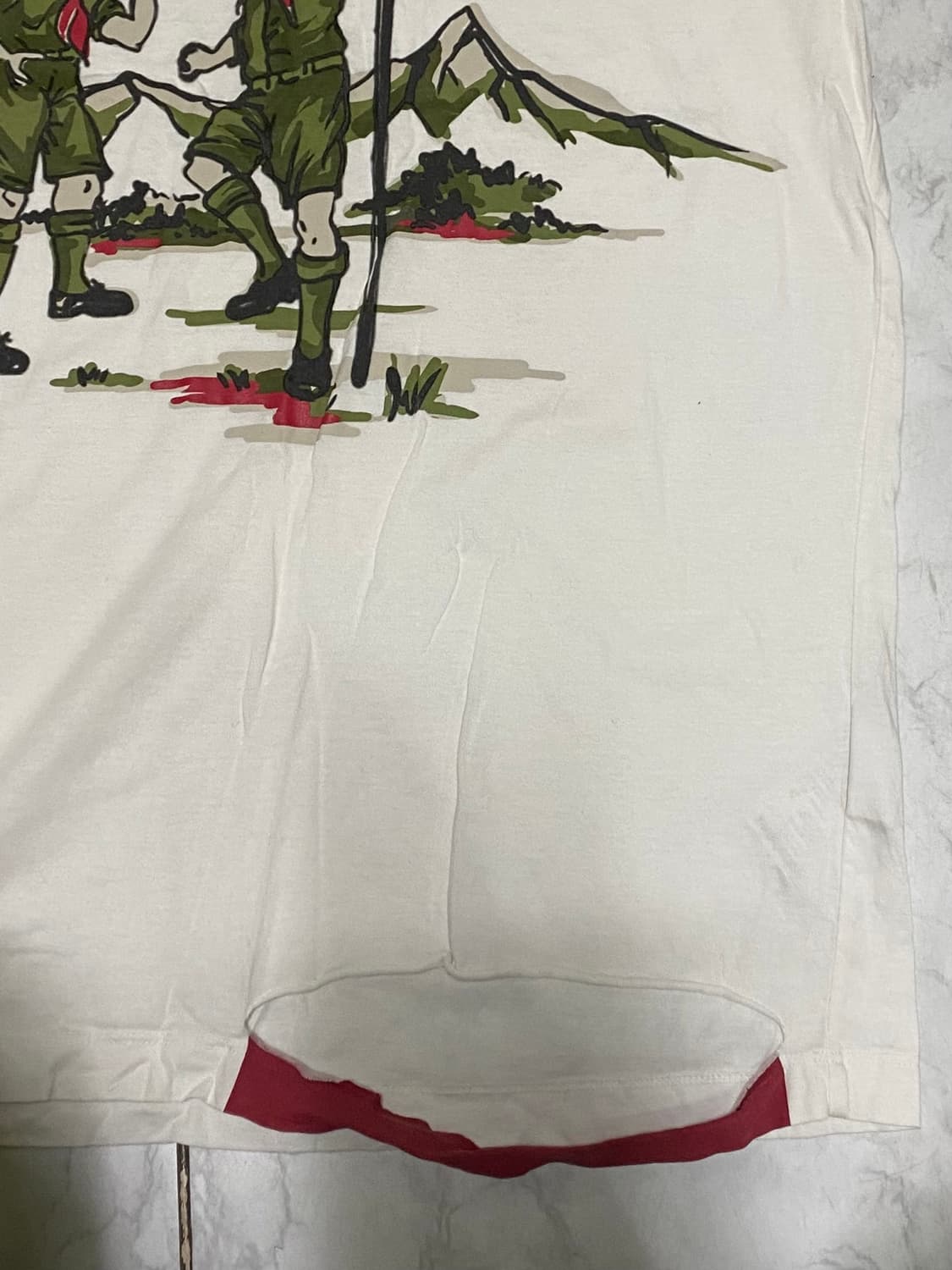 디스퀘어드2 데미지 반팔티셔츠 사이즈 100 상품이미지4