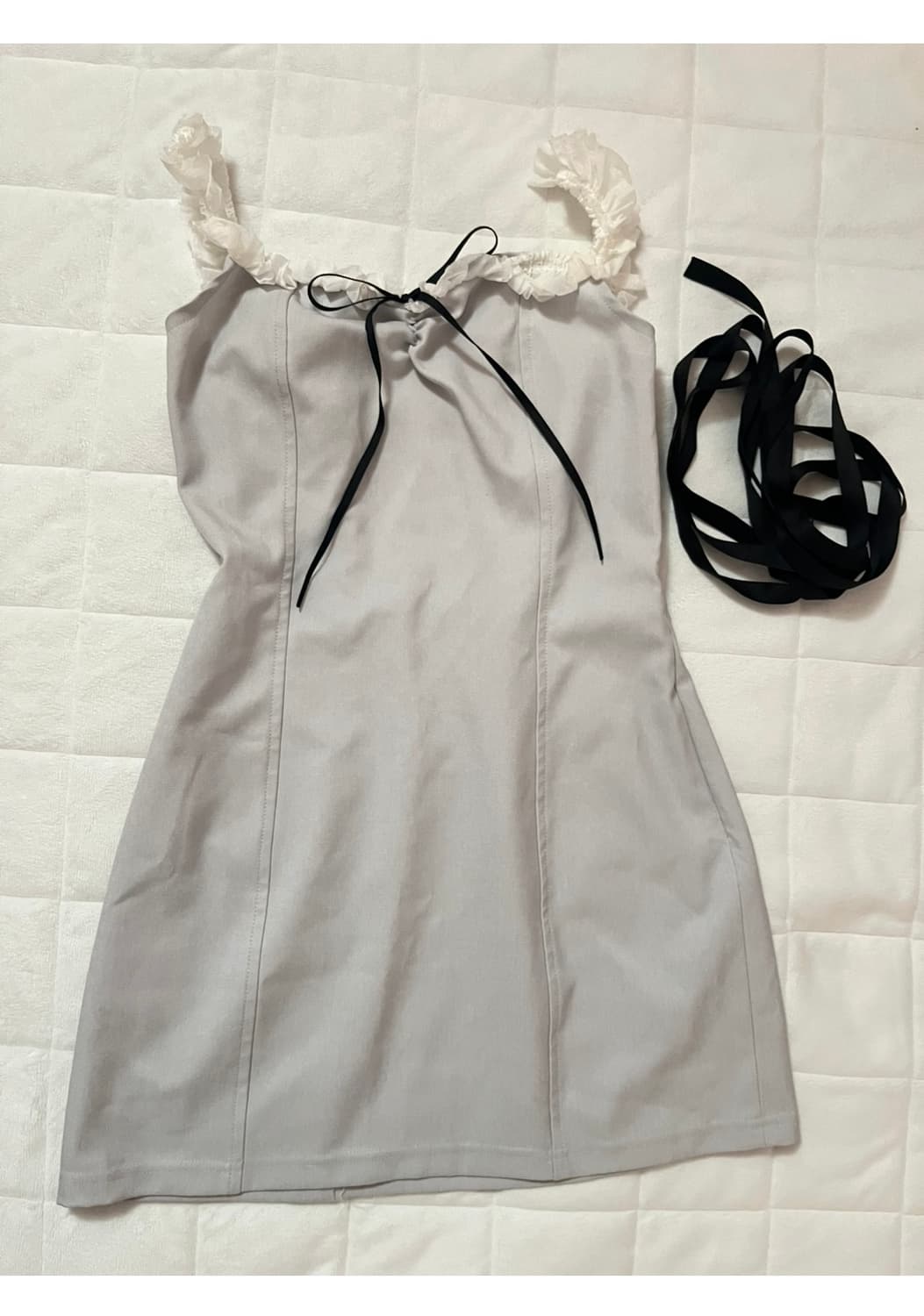 급처 택포 드라이로즈 코르셋원피스 라이트그레이 상품이미지1