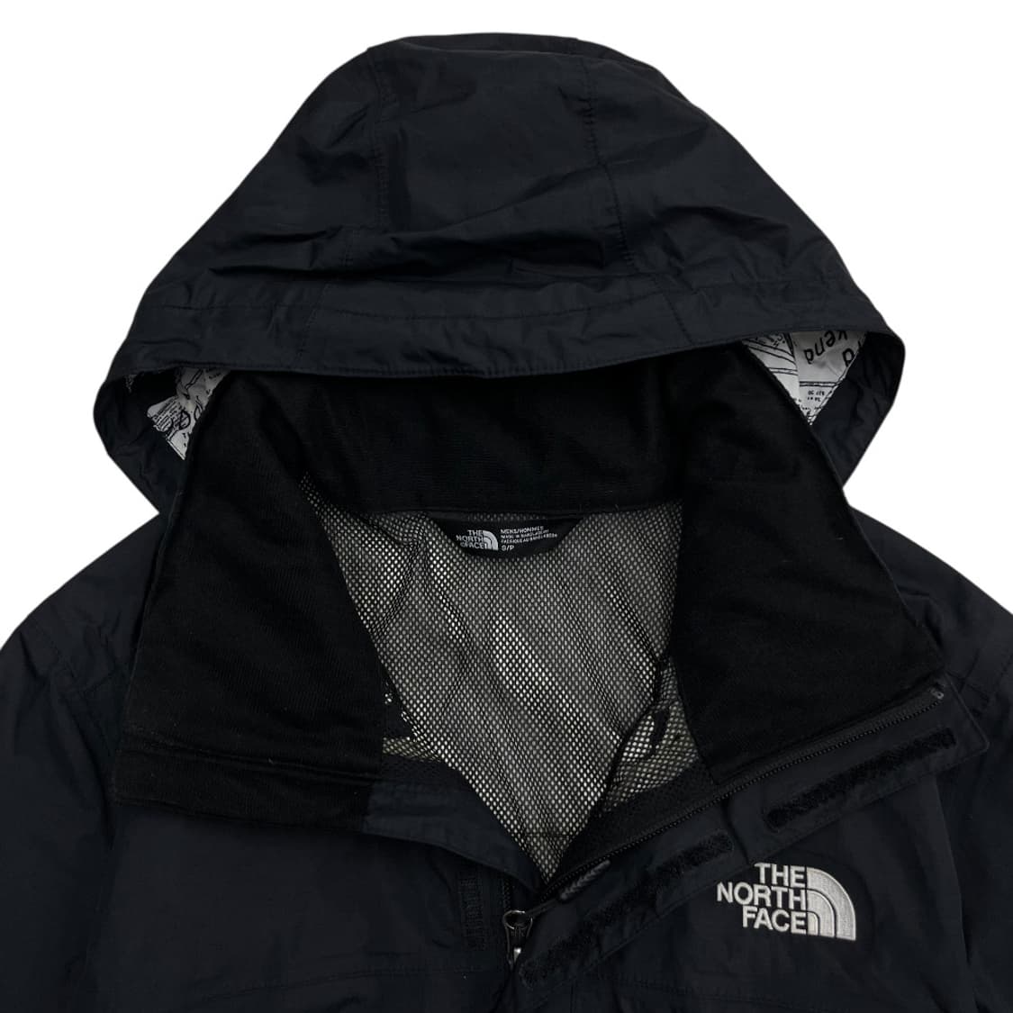 노스페이스 로고 블랙 후드 바람막이 S 상품이미지5