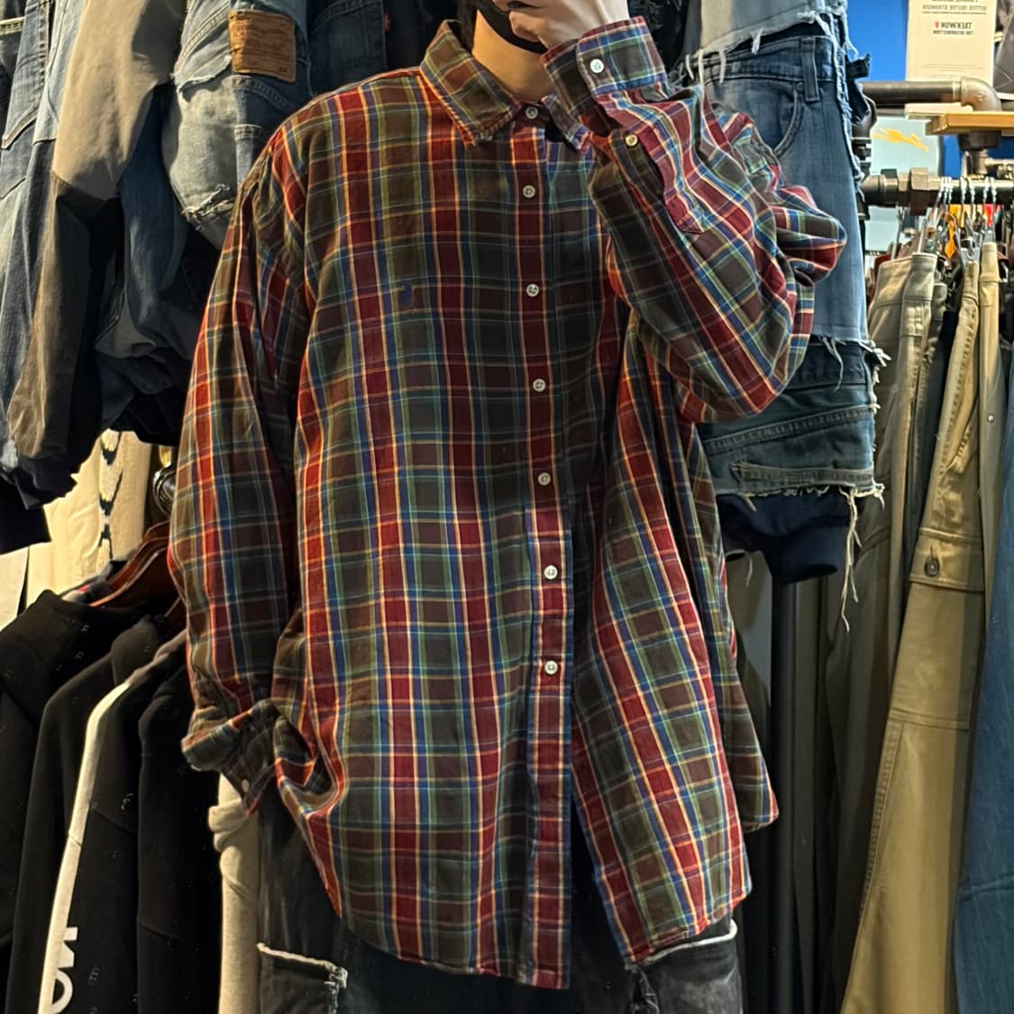 [No.9]Polo 폴로 체크 긴팔셔츠 상품이미지3