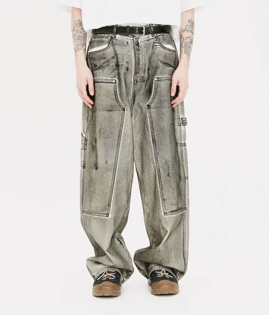 Iey 더블니 더티 카펜터 데님 (M) 상품이미지1