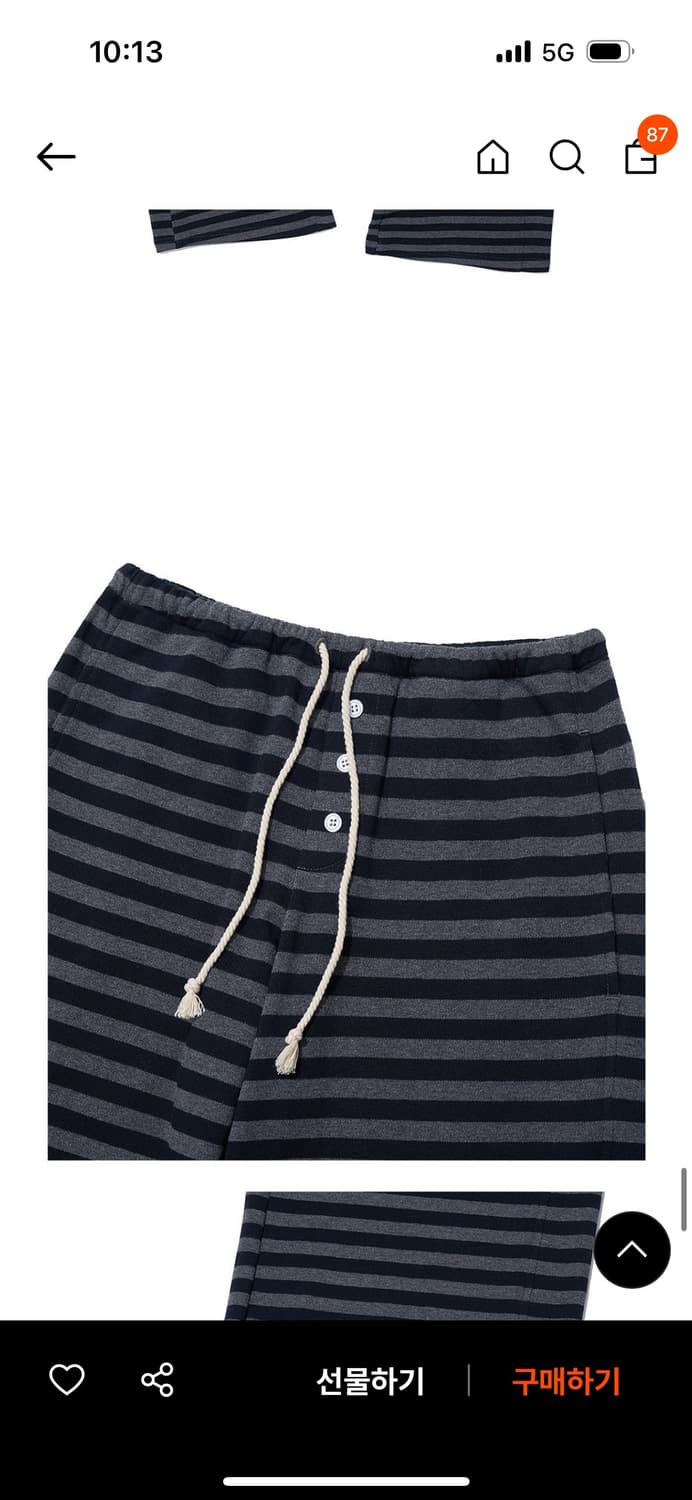 파르티멘토우먼 버튼 와이드레그 상품이미지2