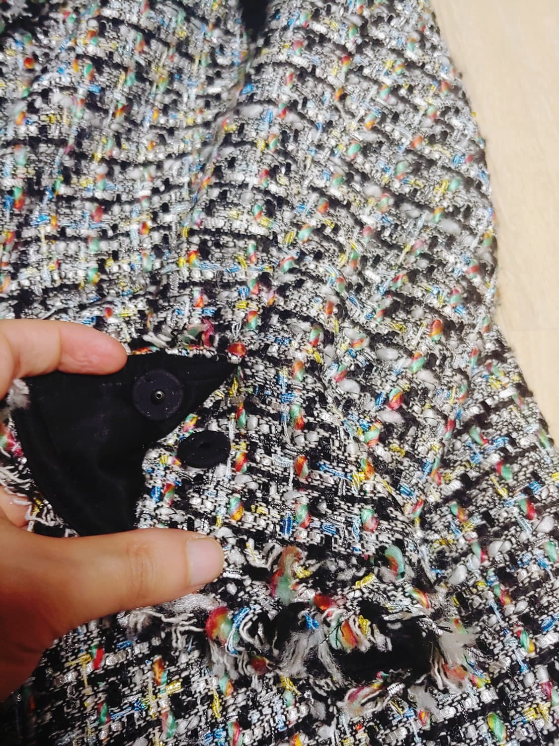 멀티컬러 트위드 재킷 77  상품이미지6