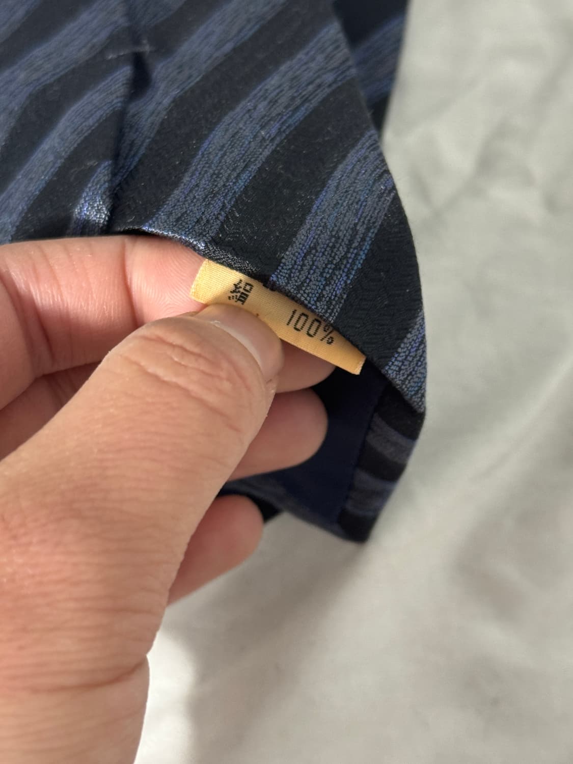 이세이미야케 패턴 실크 넥타이 상품이미지4