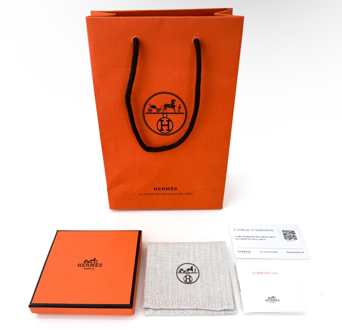 [PM] Hermes 에르메스 클릭아슈 H 브레이슬릿 팔찌 골드 블랙 상품이미지7