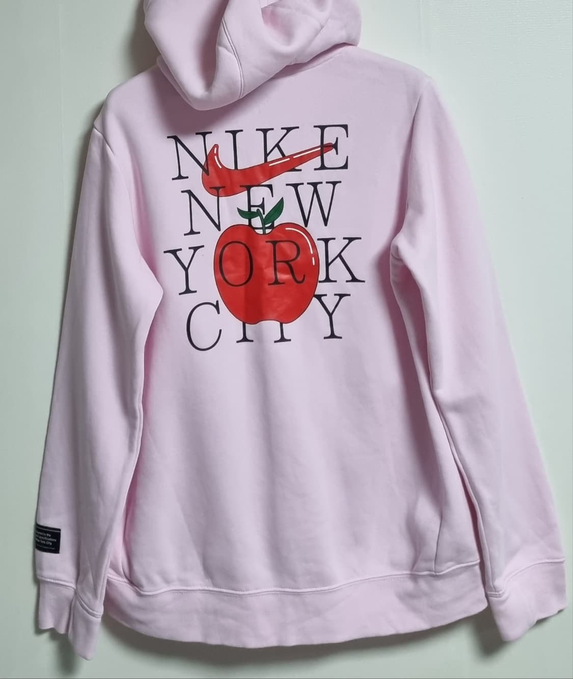 실측 S (55) 나이키 핑크 기모 후드티 상품이미지1