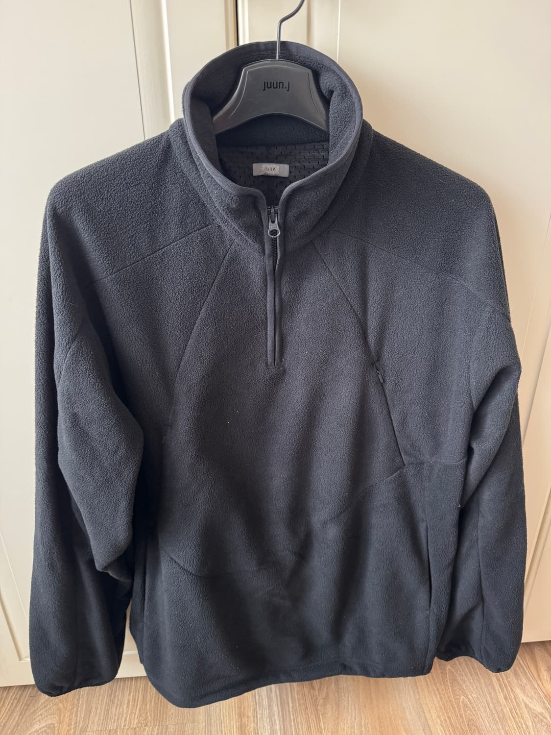 엑슬림 ep6 하프집 플리스 블랙 m 상품이미지1