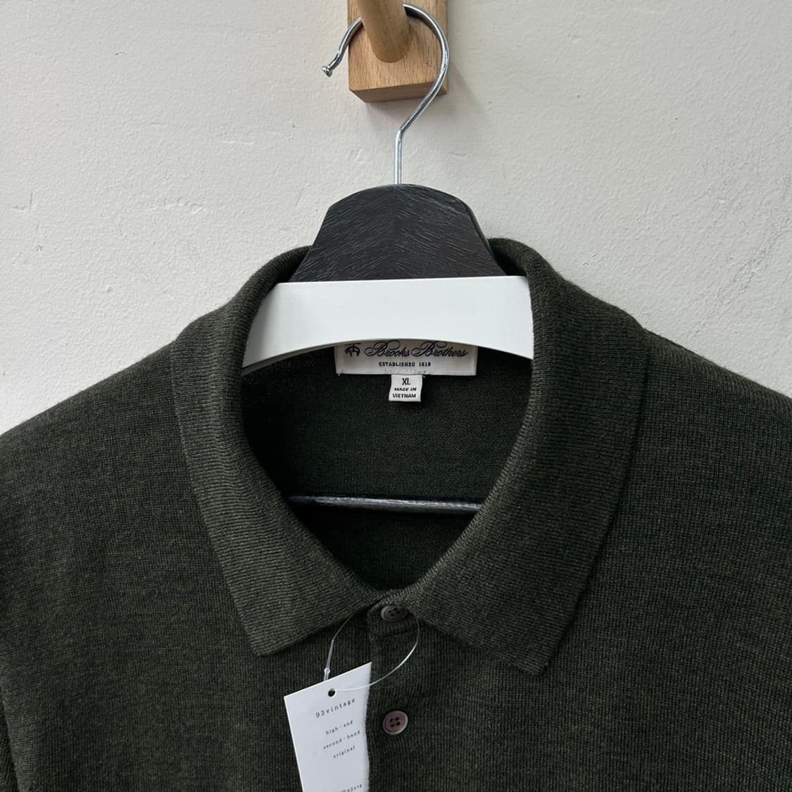 16526 - 브룩스 브라더스 카키 카라 울 니트 (울 100%) 상품이미지3