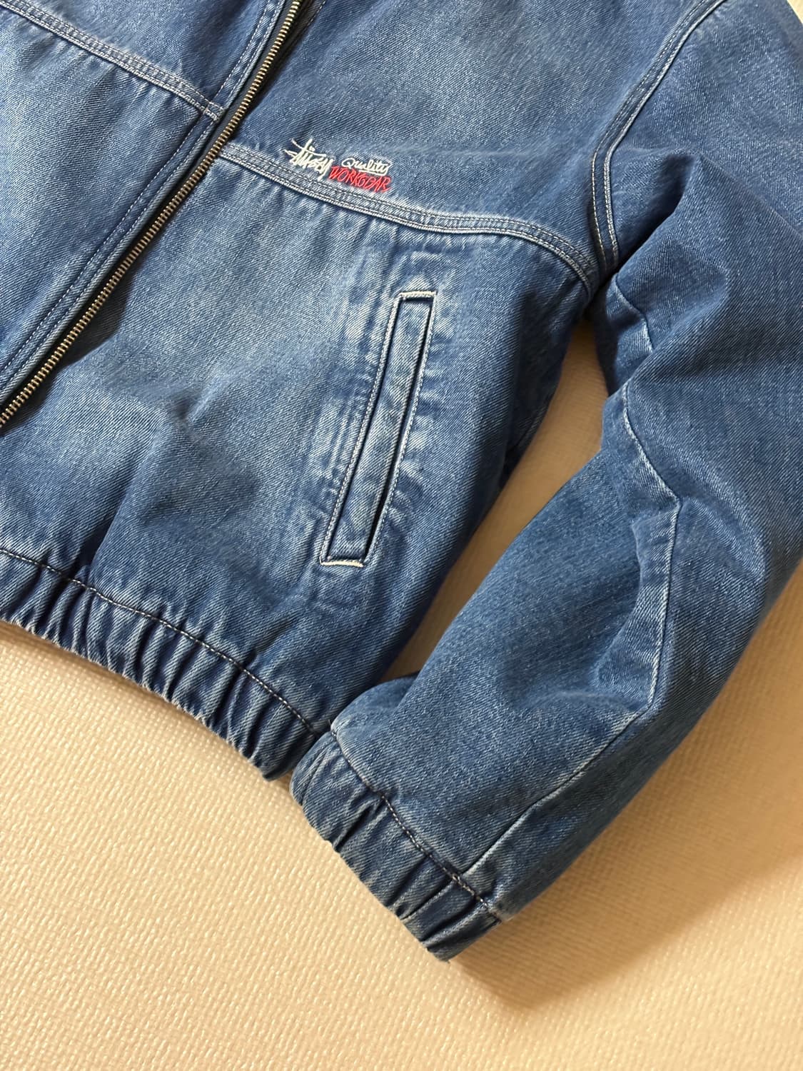 (M) 스투시 stussy 쉐르파 데님 워크자켓 상품이미지5