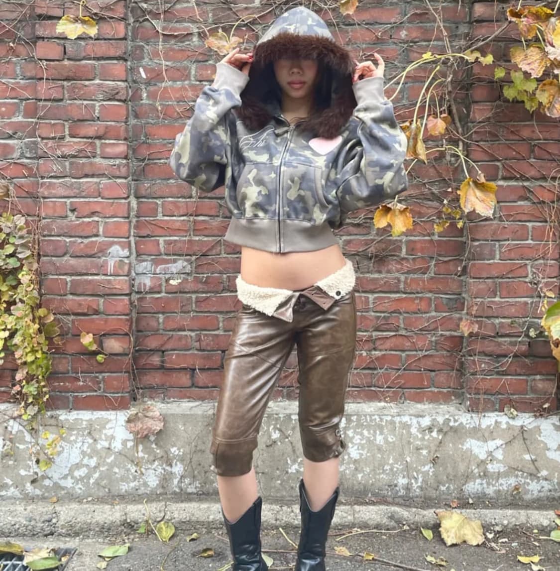 스컬프터 Faux Fur Trimming Hooded Zip-Up For 상품이미지2