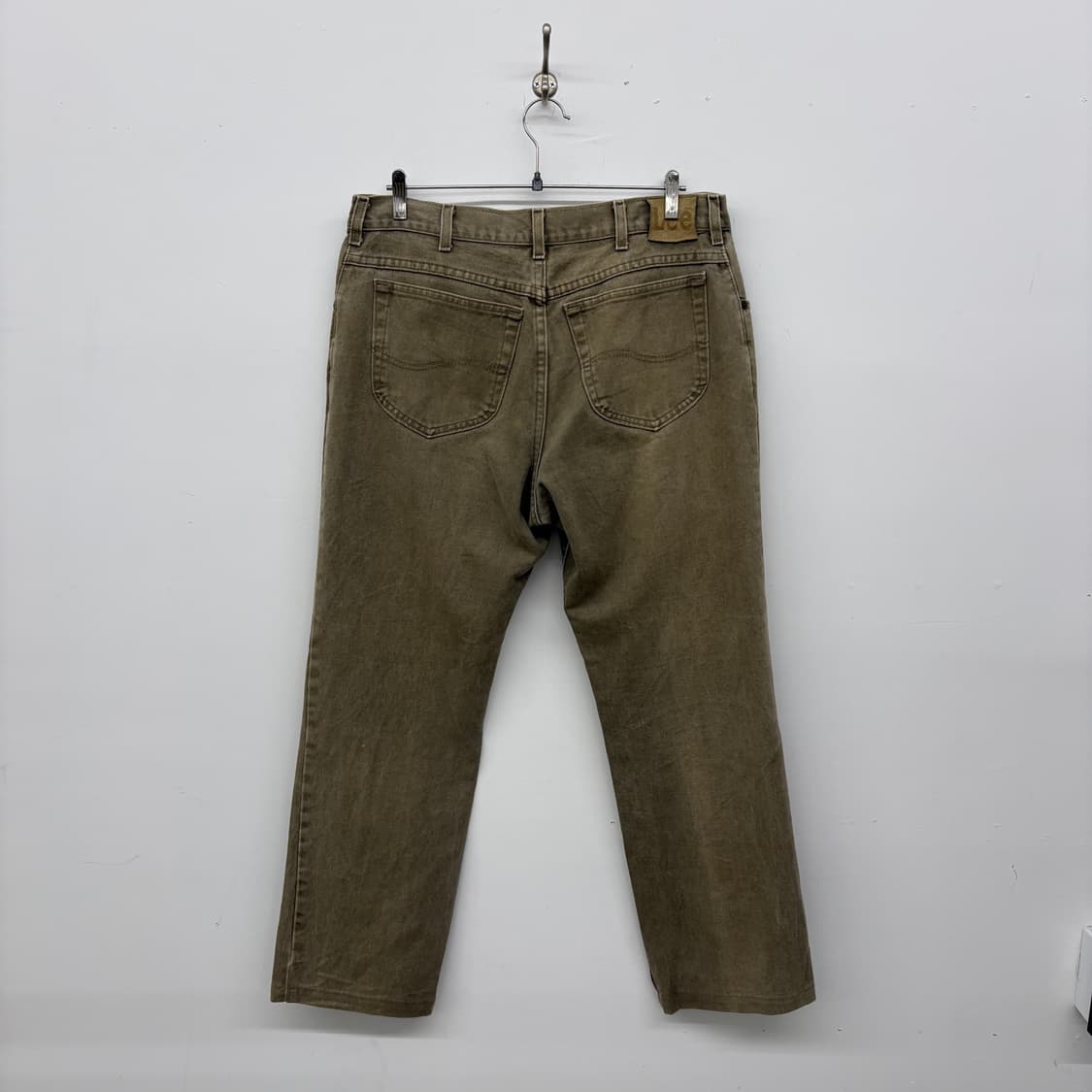 Lee 리 빈티지 카키 데님 청바지 34in 상품이미지5