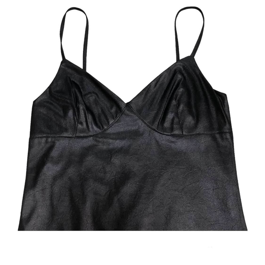 페이크레더 스판 미니 원피스 상품이미지2