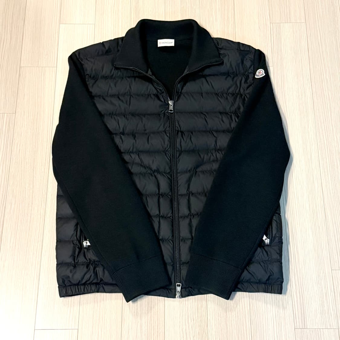 {신형/XL} 몽클레어 김현우 니트 울 패딩 블랙 상품이미지1