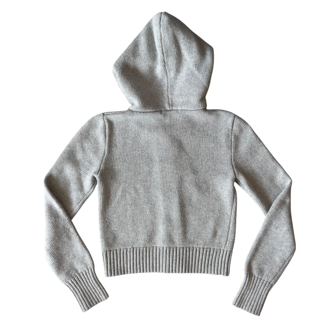 Brandy Melville 브랜디멜빌 니트 후드 가디건 그레이 상품이미지2