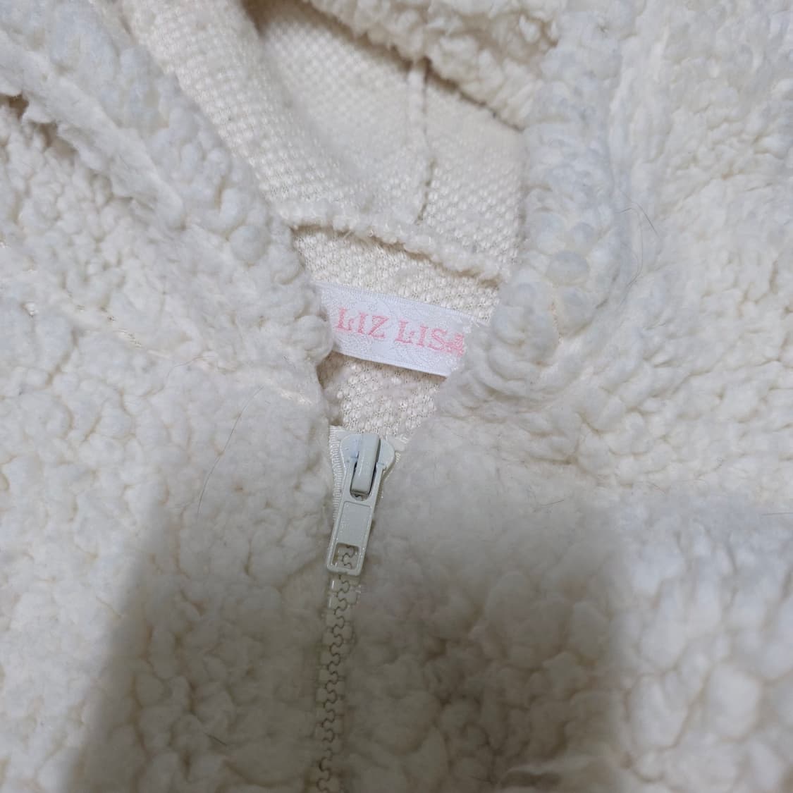 빈티지 리즈리사 리본 뽀글이 플리스 후드집업 히메갸루 룸웨어 상품이미지4