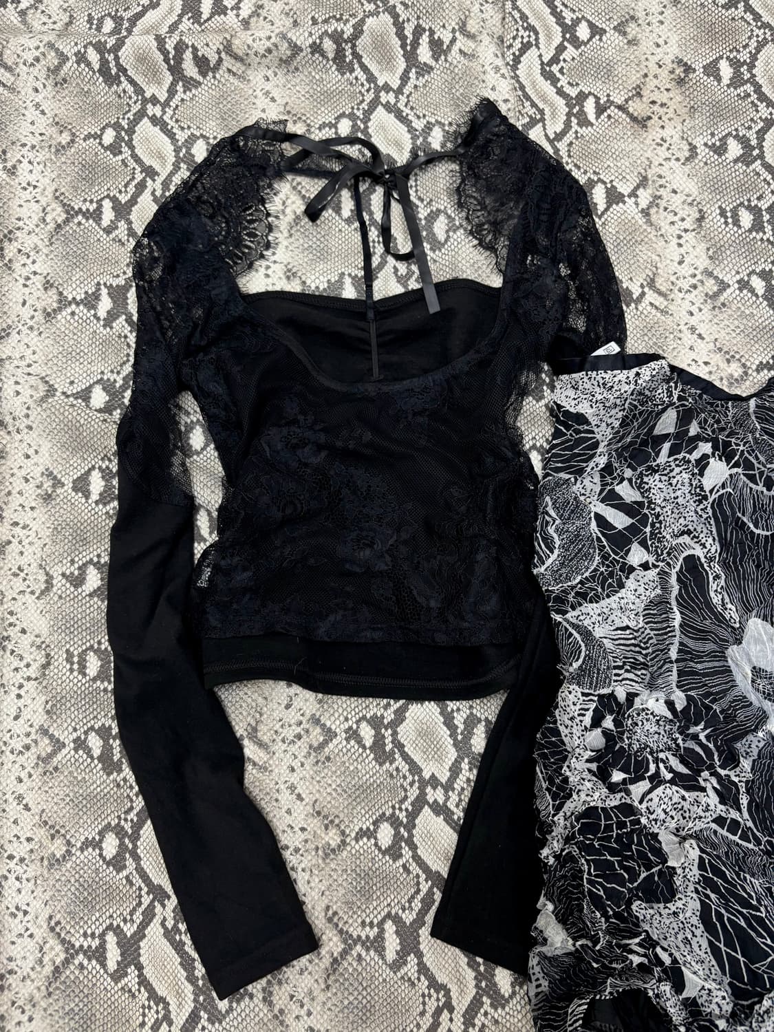 Oriental Mood See-through Crop Top& Or 상품이미지9