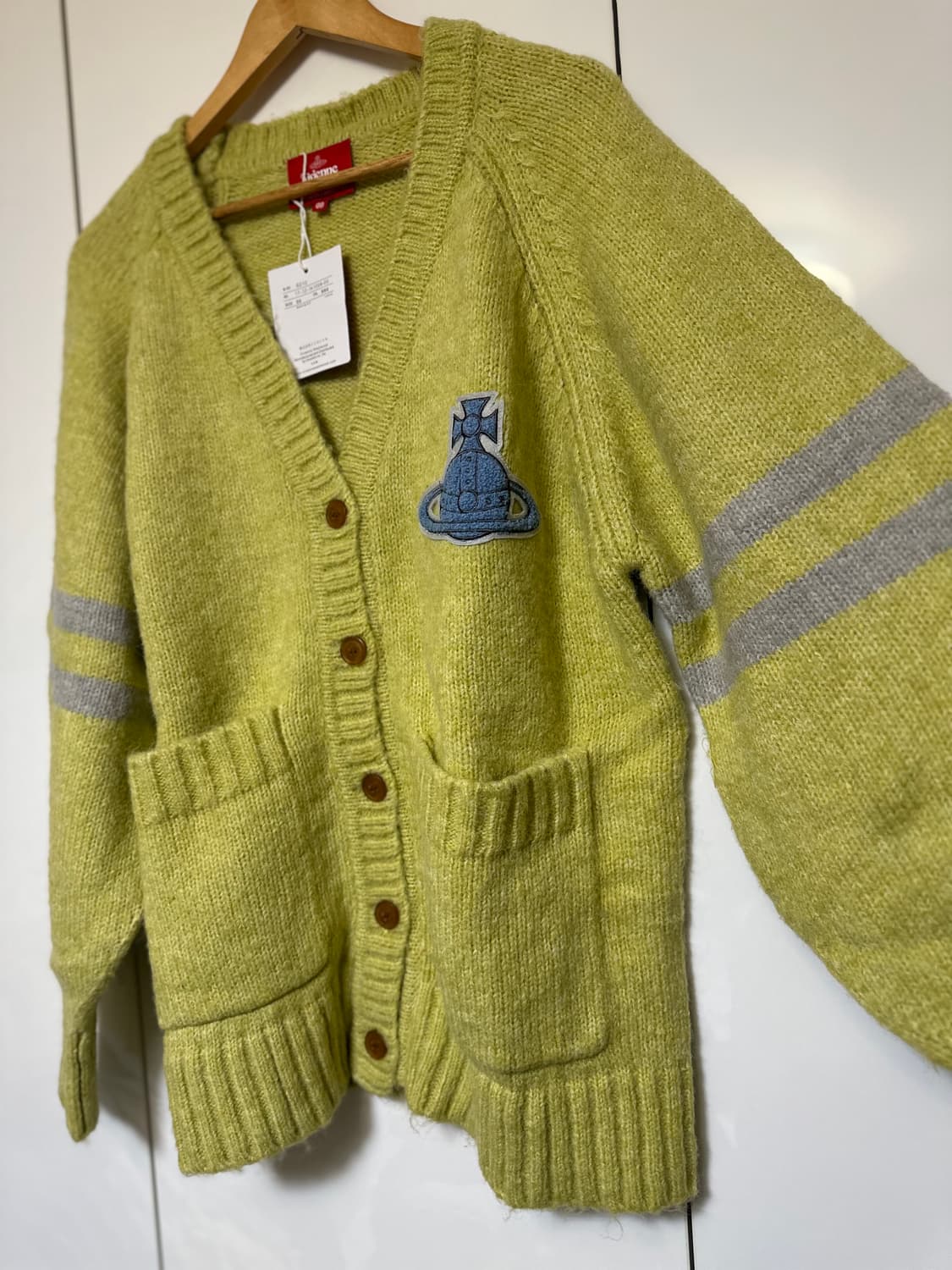 비비안웨스트우드일본판레드라벨 울 모헤어니트 가디건 남여공용 상품이미지3