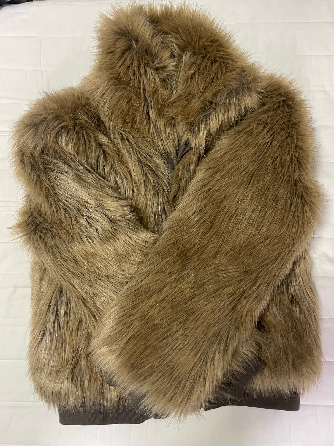 웰빙익스프레스 퍼점퍼 퍼자켓 카멜 s 상품이미지4