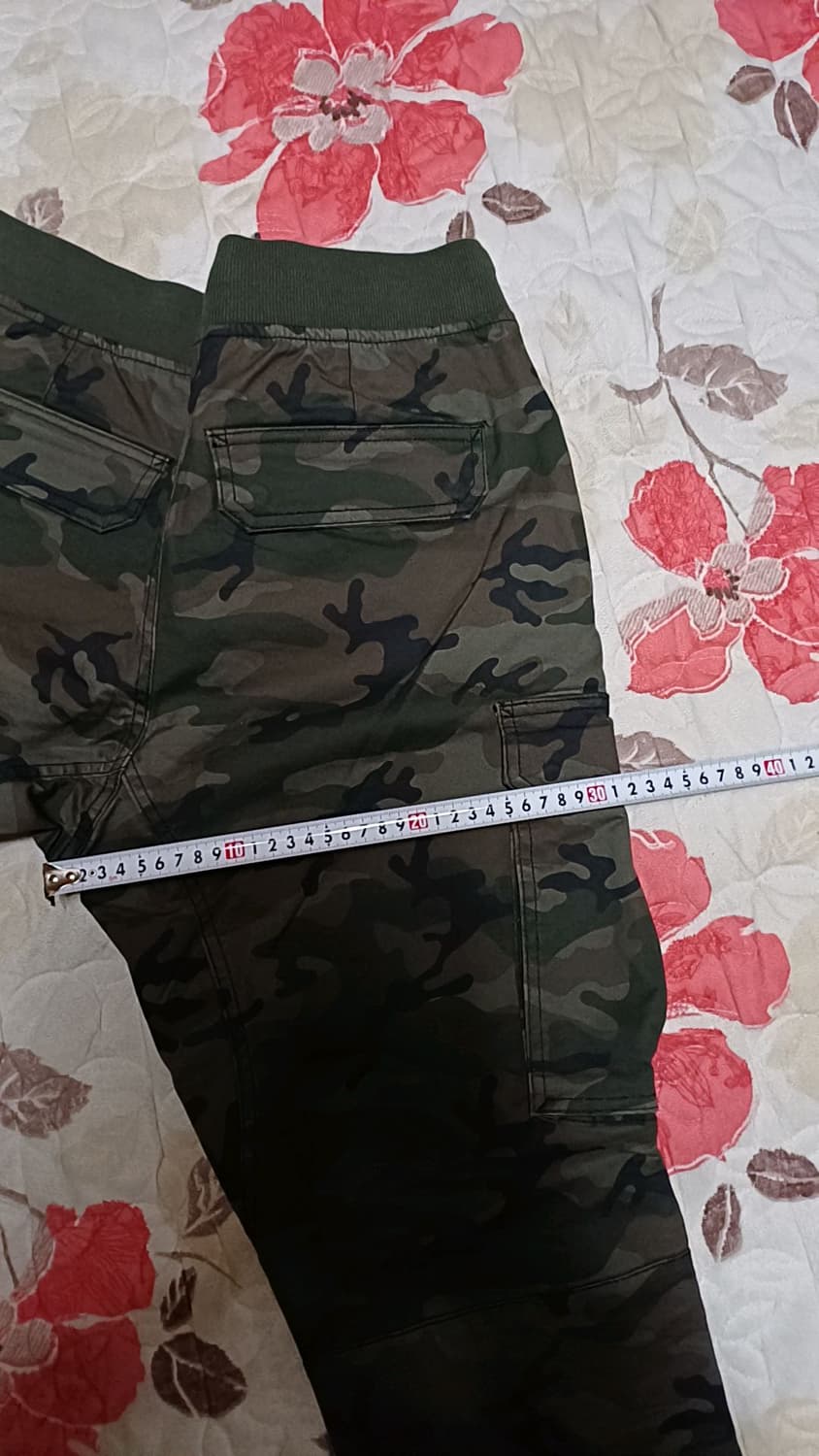 H&M 미사용 스키니카모 카고조거팬츠 32인치 기장105 상품이미지8