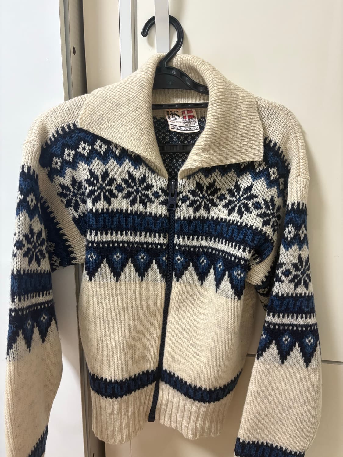 노르딕 울 니트집업 상품이미지1