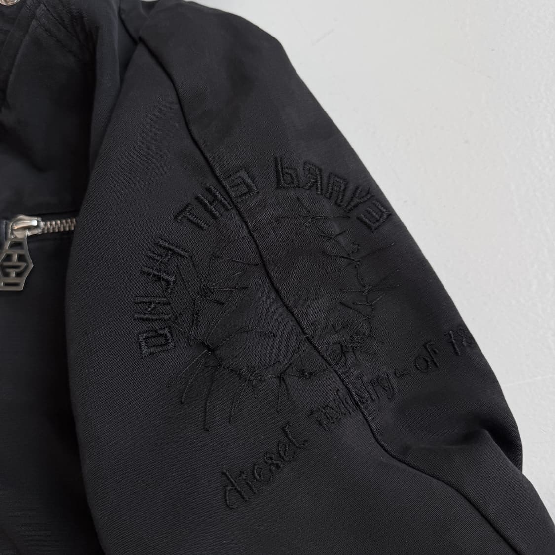 디젤 하이넥 Y2K 크롭 코튼 집업 자켓 상품이미지5