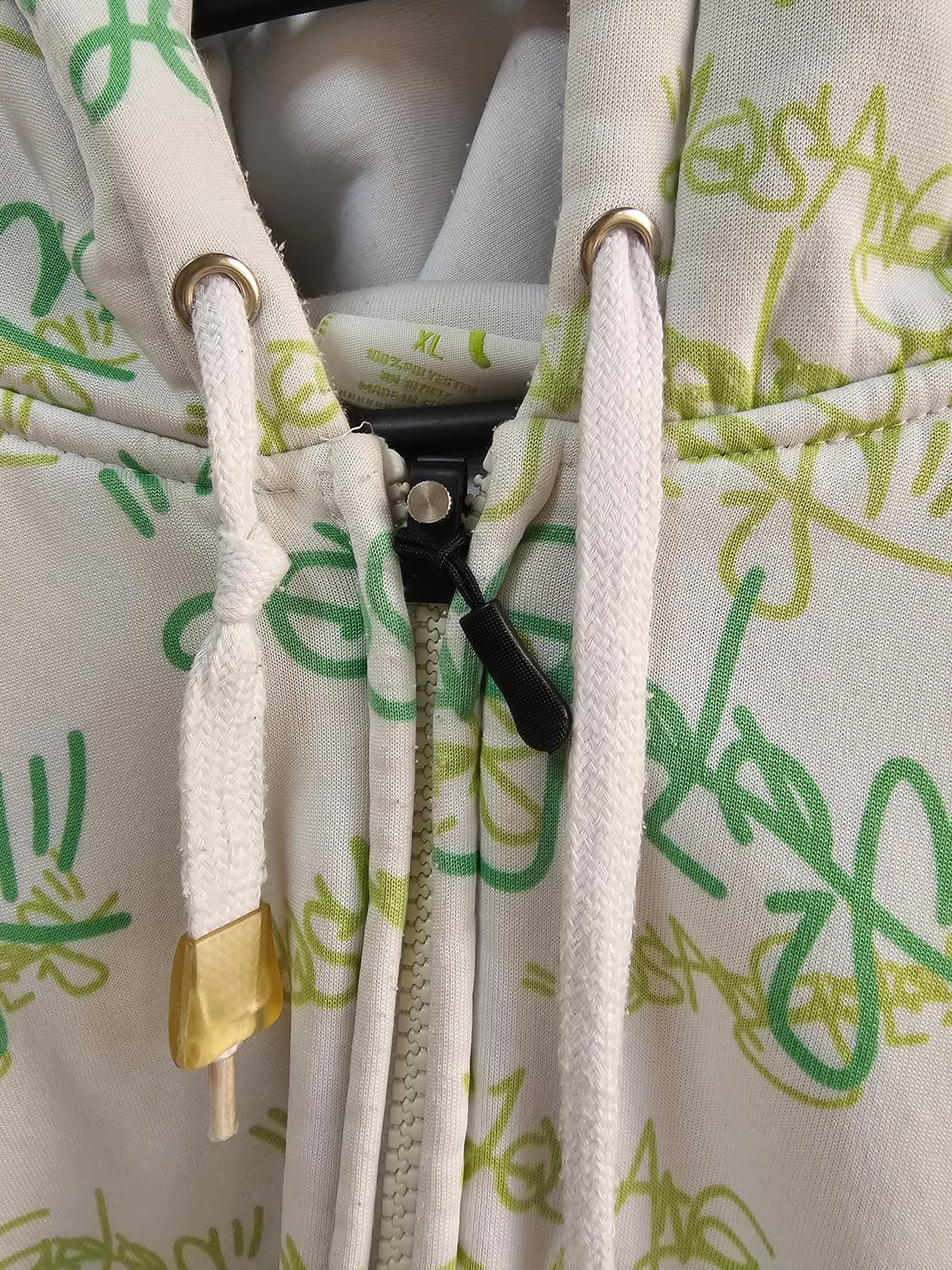 빅사이즈 빈티지  LA 그래피티 누빔 후드집업 XL(110~115 상품이미지7