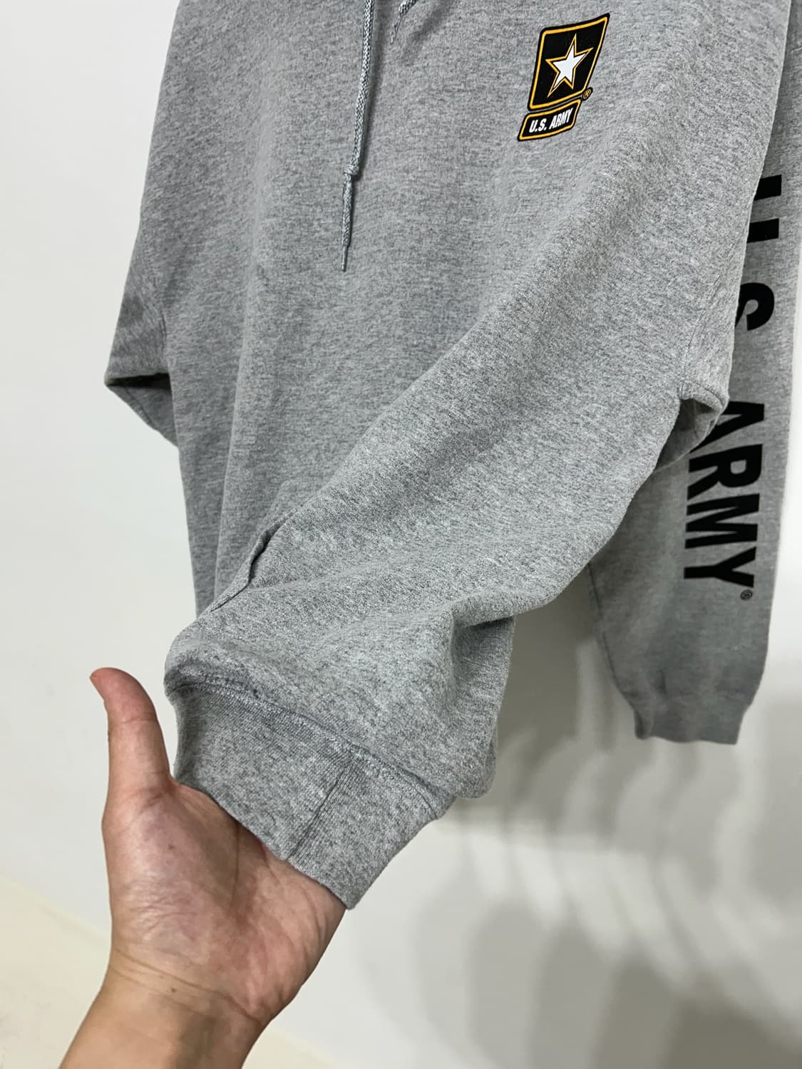 00's gildan U.S Army  hoodie Sweatshirt. 상품이미지3