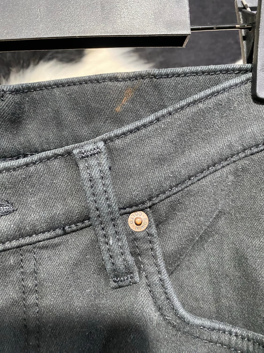 Edwin 블랙 스트레이트 진 상품이미지4