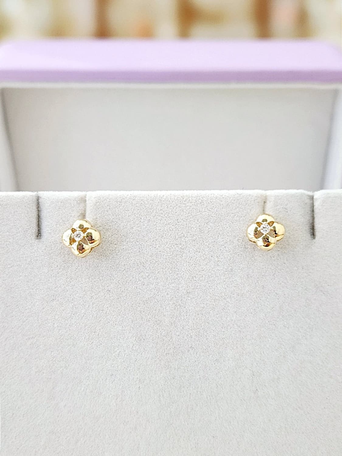 [정품] 골든듀 코튼 귀걸이 (다이아+18k 옐로우골드) 상품이미지2