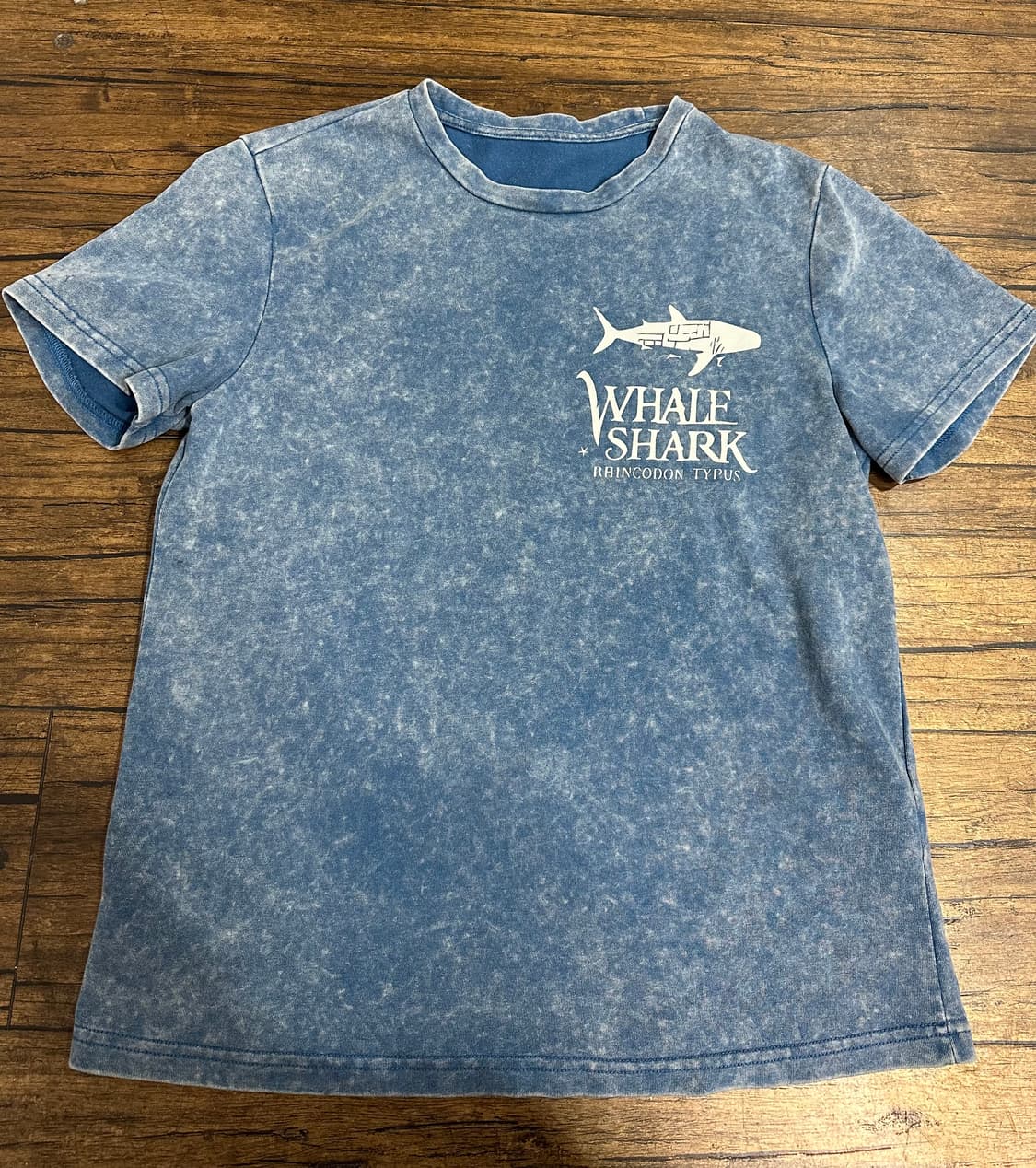 상어 프린팅 빈티지 반팔티셔츠 L사이즈 상품이미지1