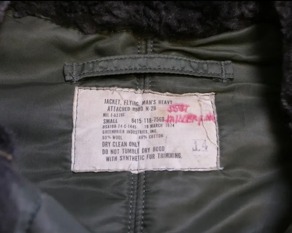 [S] 70's USAF N-2B Flight Jacket 상품이미지5