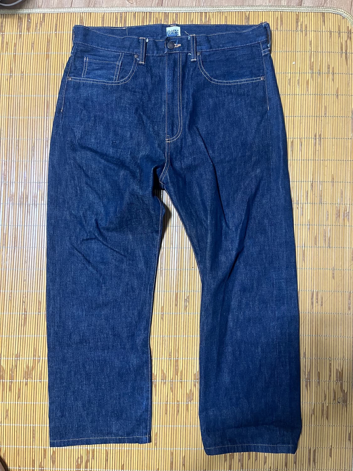 bape 와이드 생지데님 (새깅 밑위 긴버전) L 상품이미지2