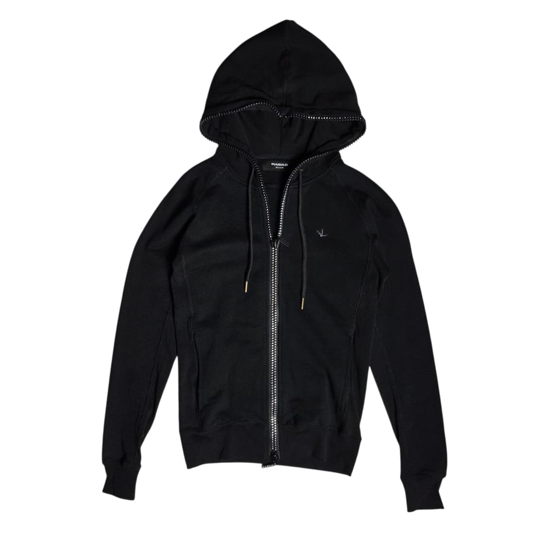 [1PIU1UGUALE3] RELAX 라인스톤 큐빅 후드집업 상품이미지1