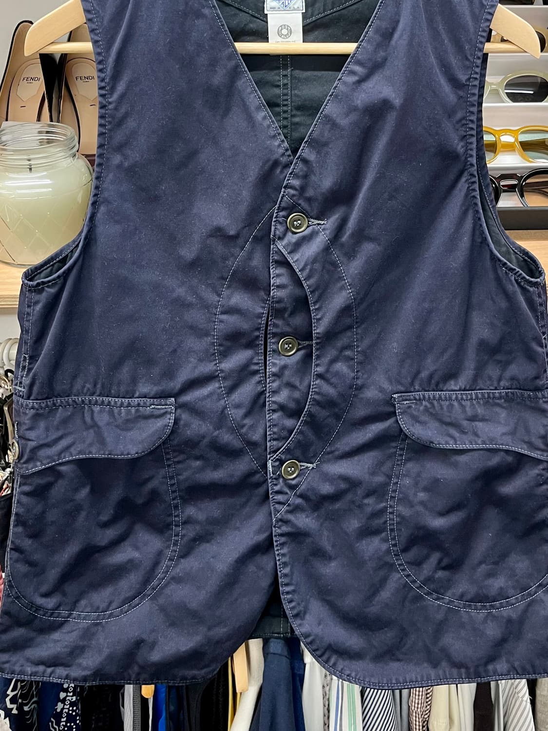 포스트오버올즈 POST O'ALLS 네이비 베스트  상품이미지2