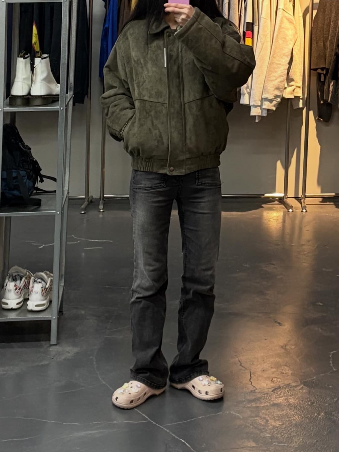 빈티지 스웨이드 양털 자켓 A2792 상품이미지1