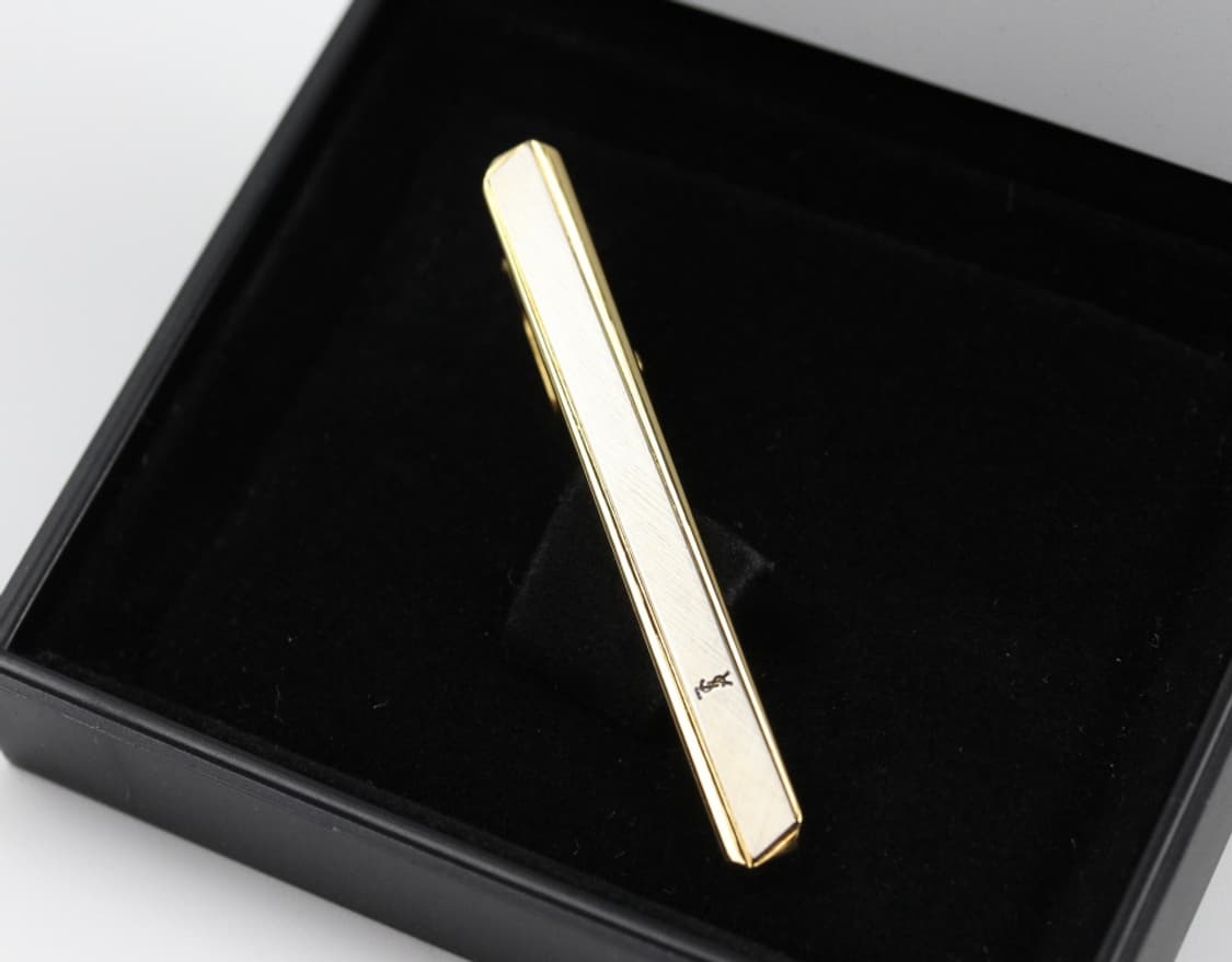 입생로랑 A등급 5.2cm 남자 명품 넥타이핀 빈티지 상품이미지1