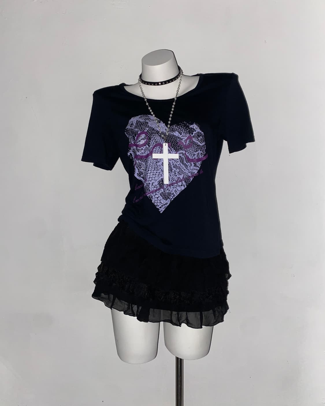 Heart Snake y2k T-shirt 상품이미지1