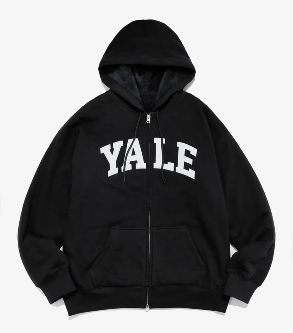 YALE 예일 블랙 기모 후드집업  상품이미지1