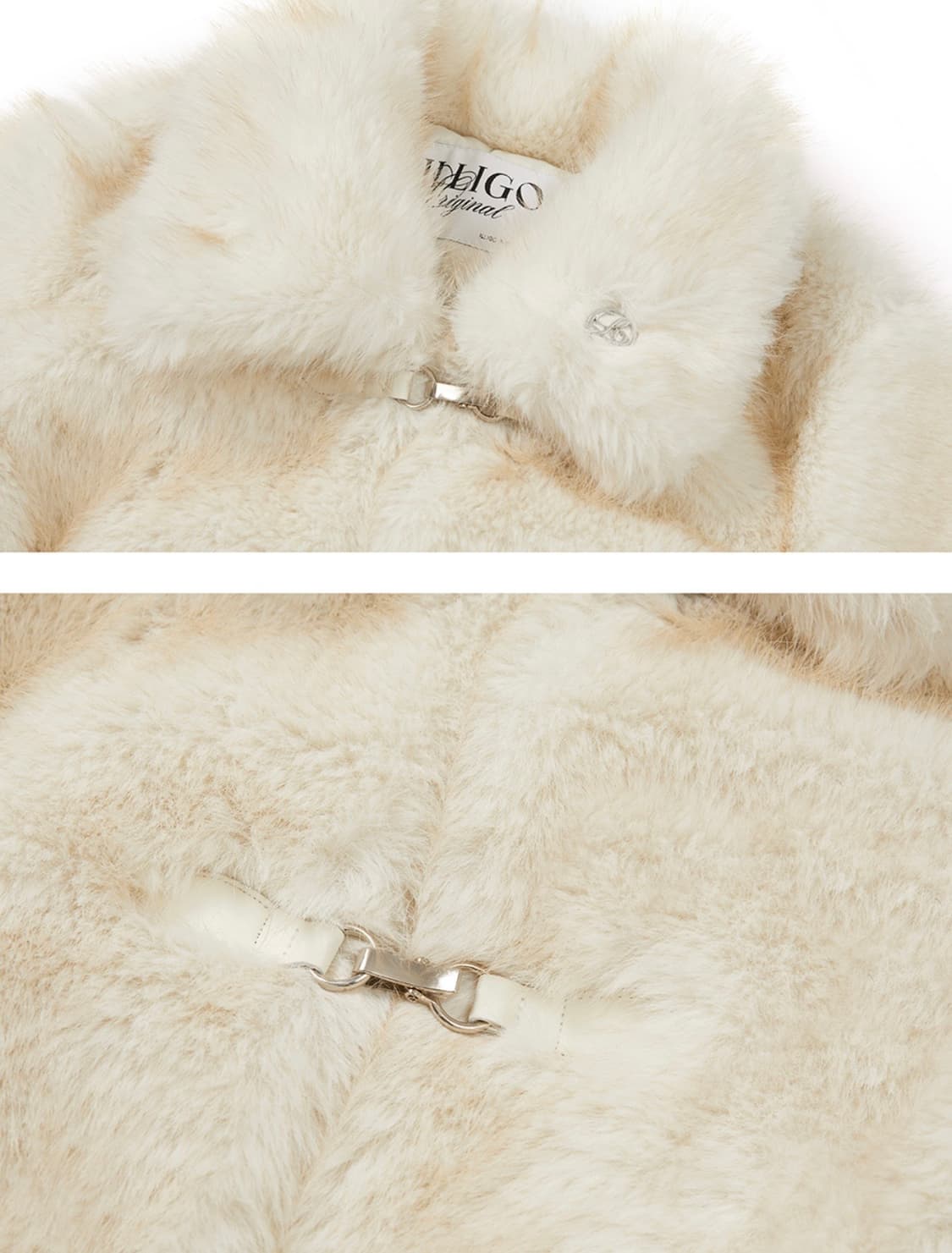 일리고 시어링 퍼자켓 (아이보리) 상품이미지5