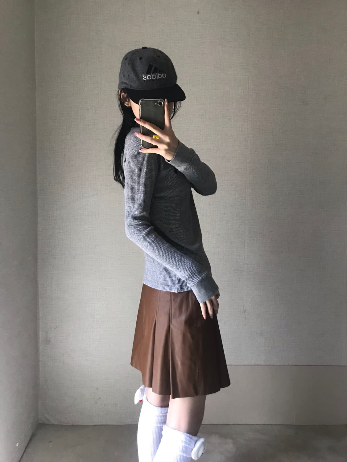 폴로 그레이 와플 롱슬리브 상품이미지4