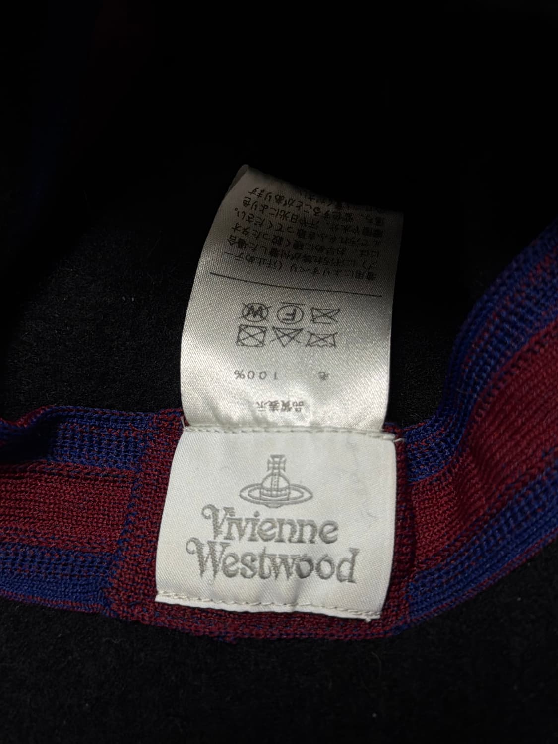 비비안웨스트우드 벙거지 버킷햇 울 모자 블랙 상품이미지2